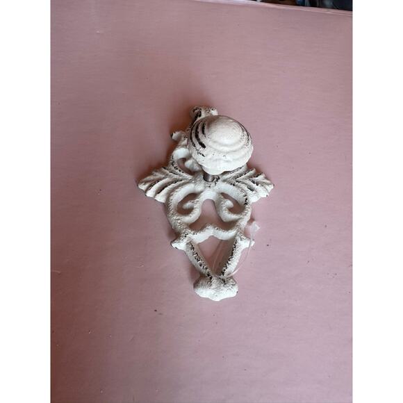 Set Of 2 Of White Wash Vintage Style Knobs french Style Shabby Chic pull - Picture 2 of 9